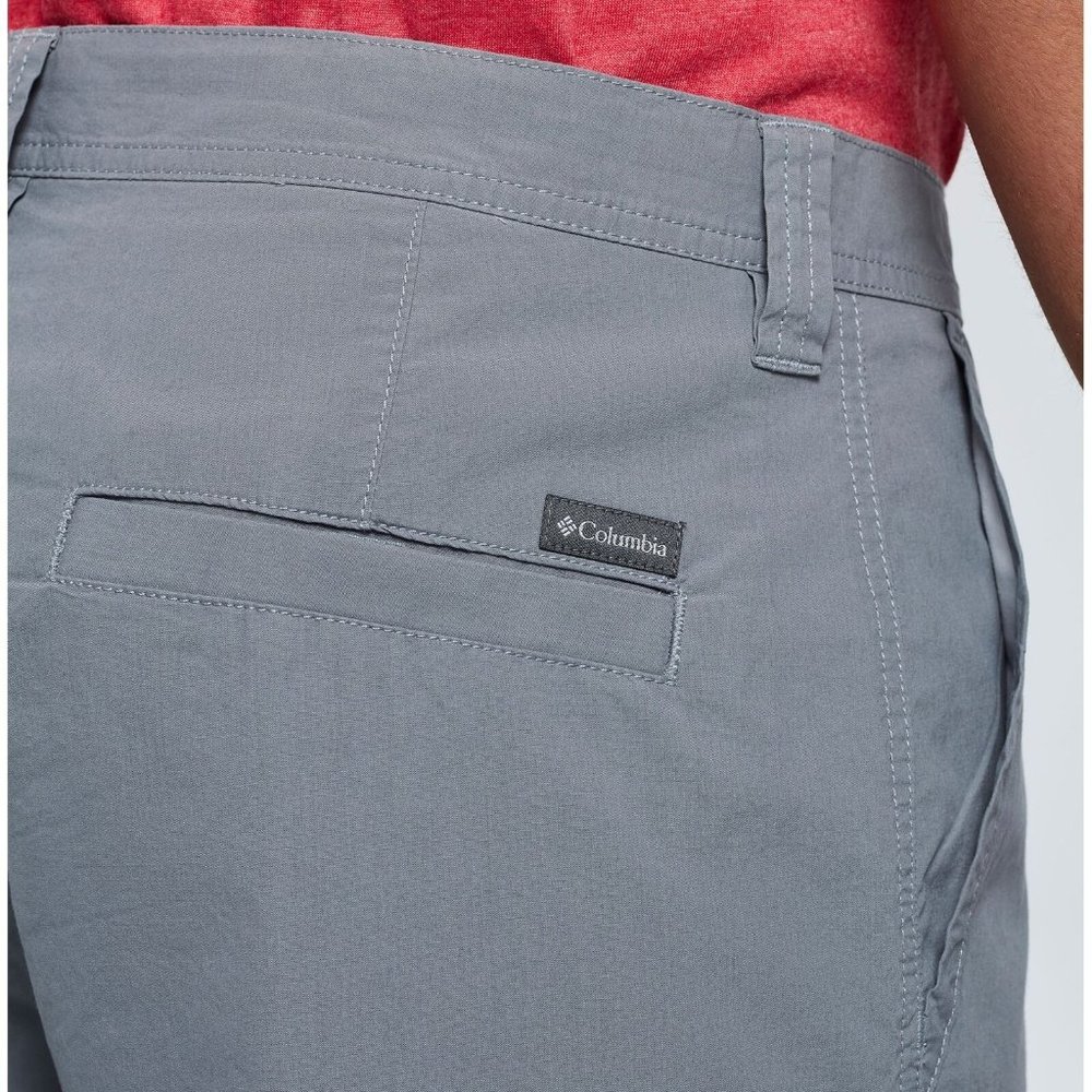 Columbia Men's Washed Out Short, Grey Ash, New With Tags - Picture 14 of 14